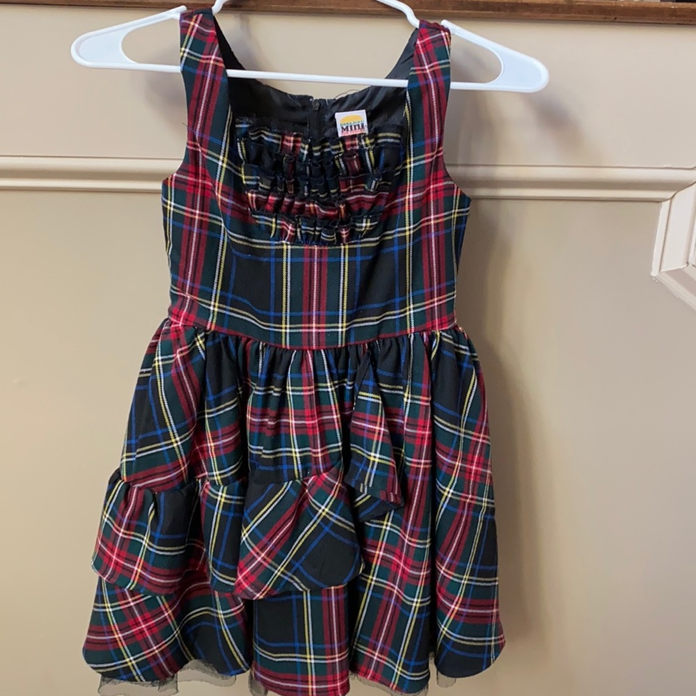 Tartan plaid dress, size M (7/8)